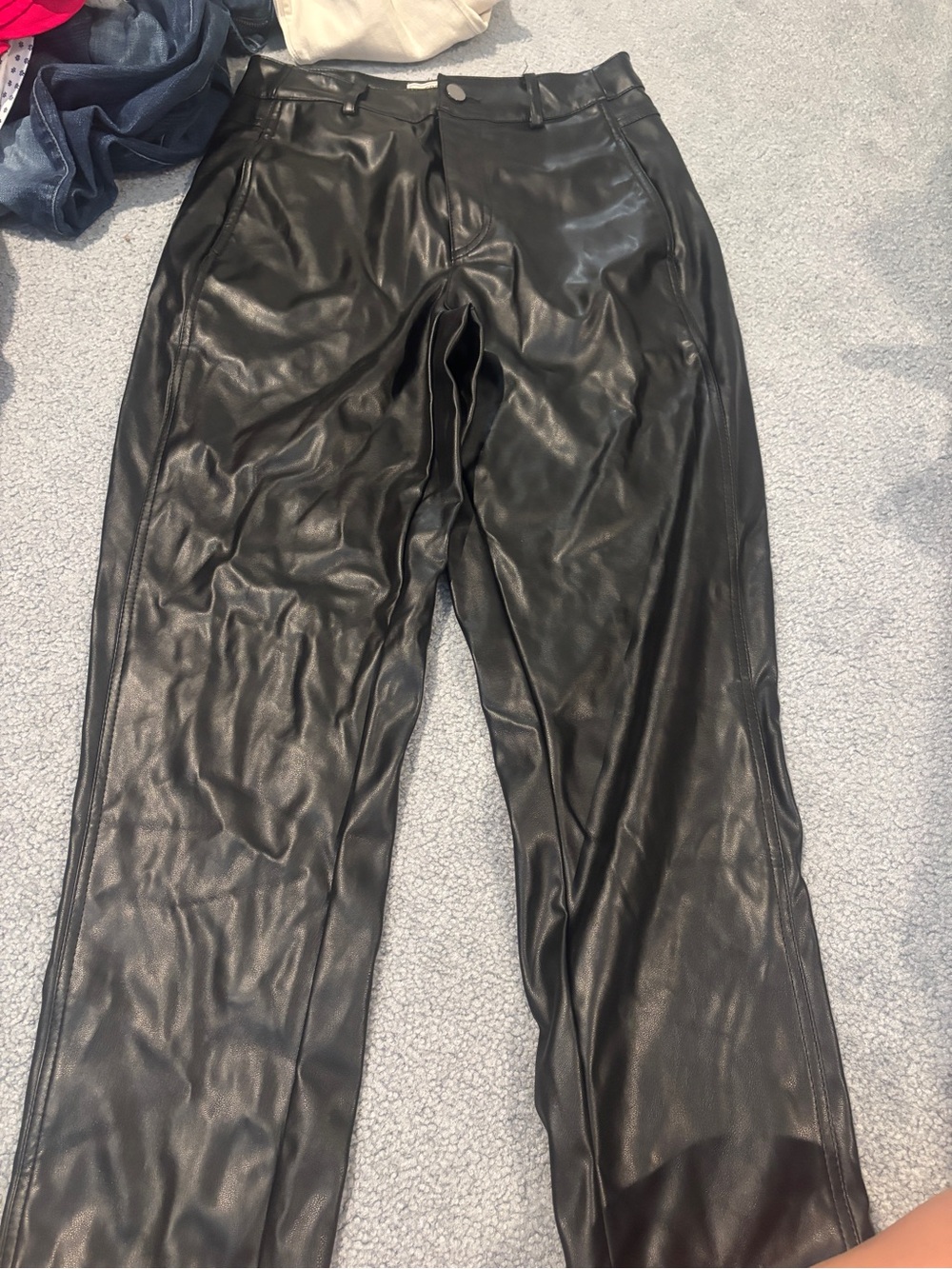 Women’s Black Faux Leather Pants